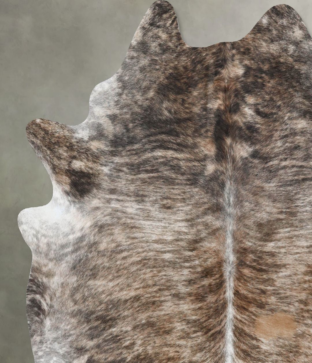 Light Brindle XX-Large Brazilian Cowhide Rug 8'4"H x 7'0"W #B18391 by 