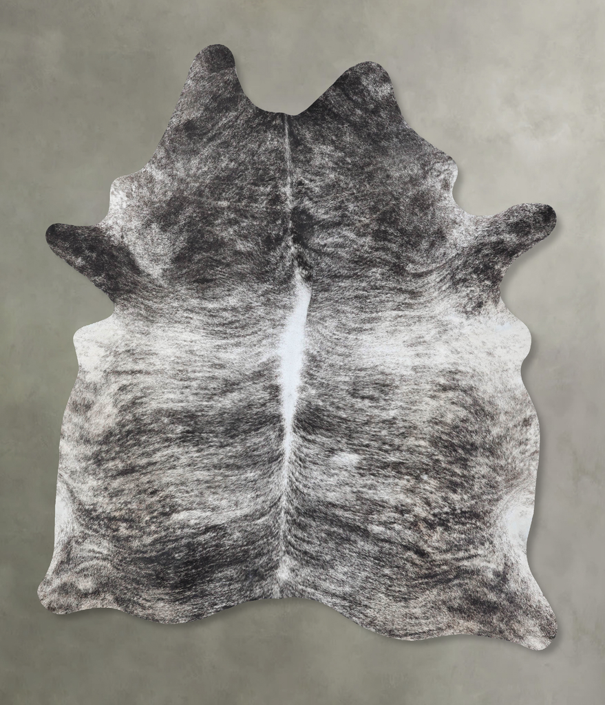 Grey Brindle XX-Large Brazilian Cowhide Rug 8'8"H x 6'6"W #B18393 by Hudson Hides