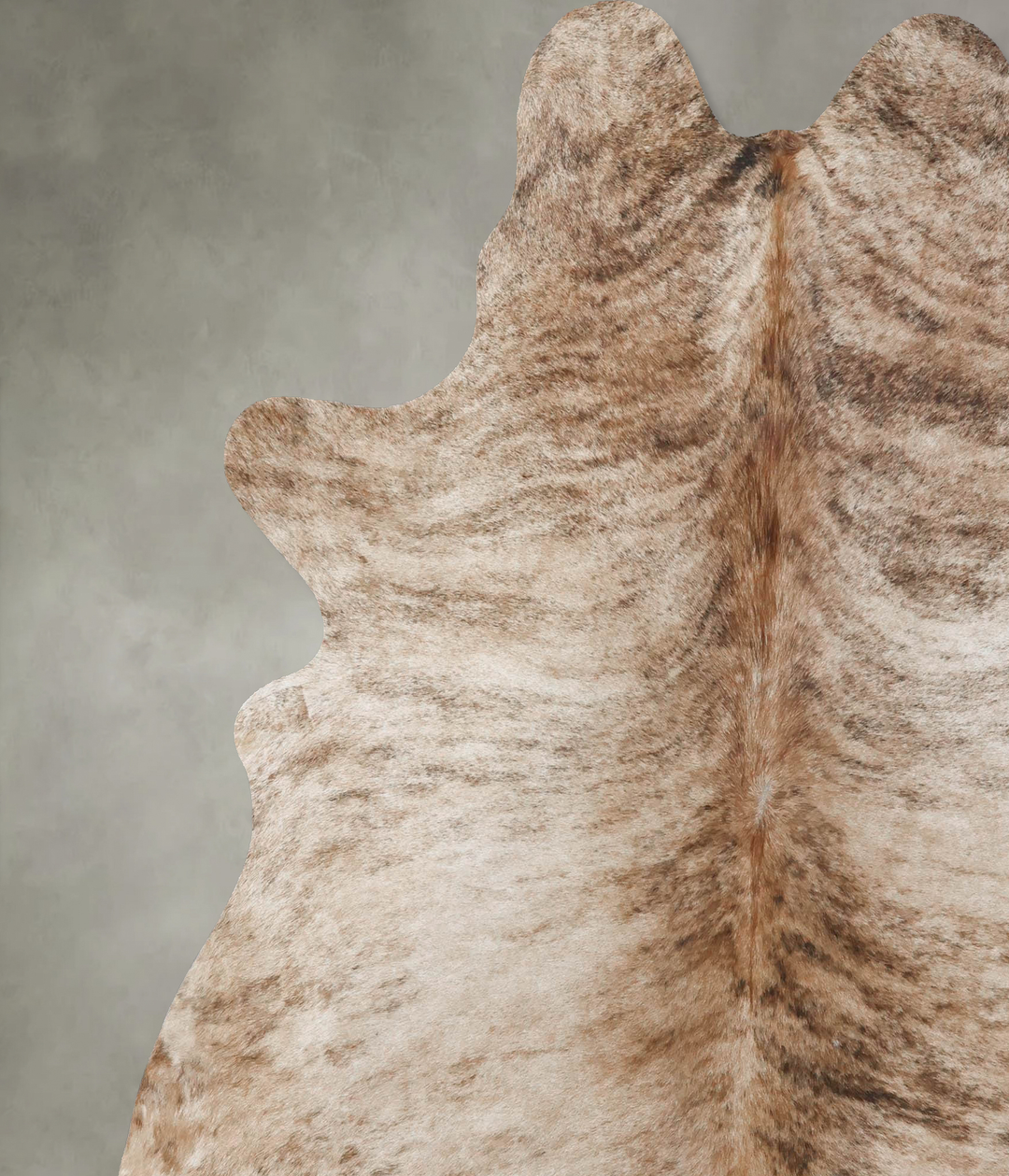 Light Brindle X-Large Brazilian Cowhide Rug 7'3"H x 6'8"W #B18394 by H