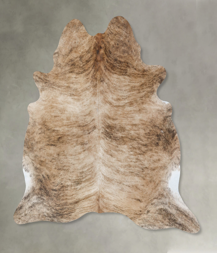 Light Brindle XX-Large Brazilian Cowhide Rug 7'8"H x 7'0"W #B18412 by Hudson Hides