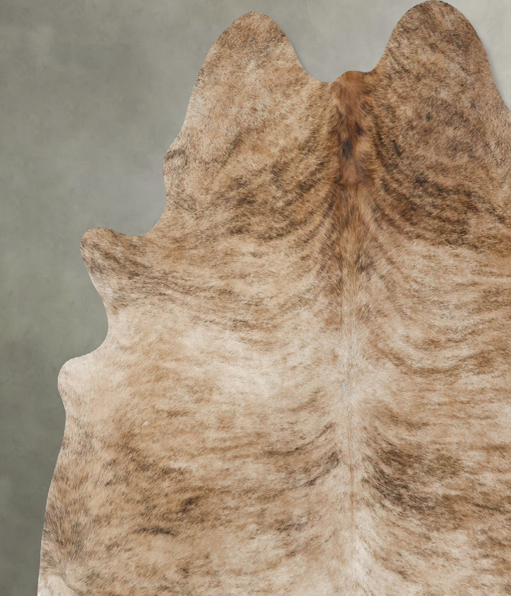 Light Brindle XX-Large Brazilian Cowhide Rug 7'8"H x 7'0"W #B18412 by Hudson Hides