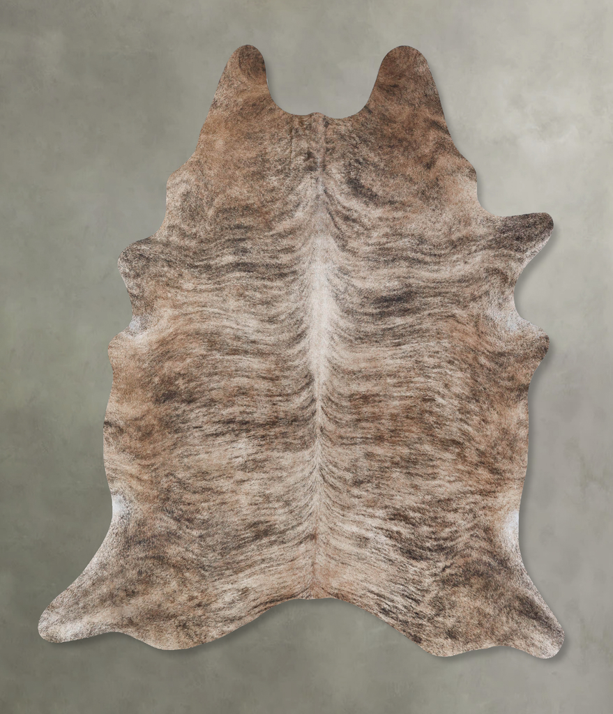 Light Brindle XX-Large Brazilian Cowhide Rug 7'9"H x 6'7"W #B18415 by Hudson Hides
