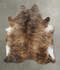 Medium Brindle X-Large Brazilian Cowhide Rug 7'1