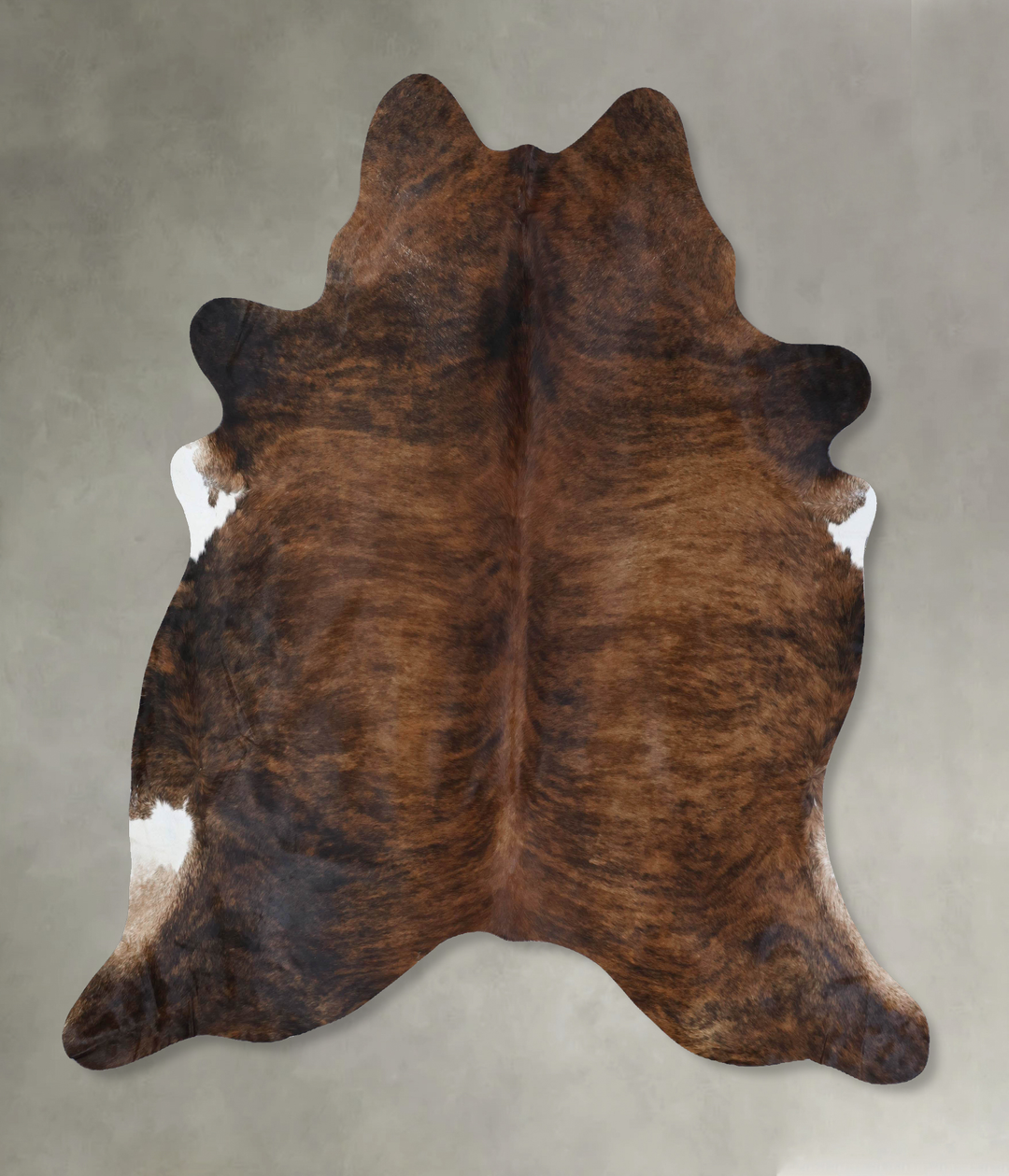 Dark Brindle XX-Large Brazilian Cowhide Rug 7'11"H x 7'4"W #B18424 by 