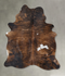 Dark Brindle Large Brazilian Cowhide Rug 7'0
