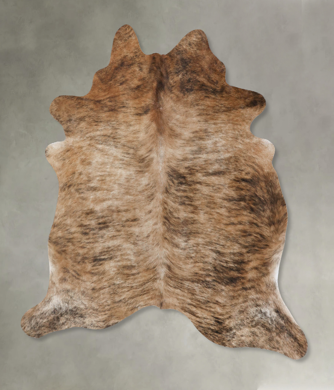 Medium Brindle X-Large Brazilian Cowhide Rug 6'11"H x 6'2"W #B18427 by