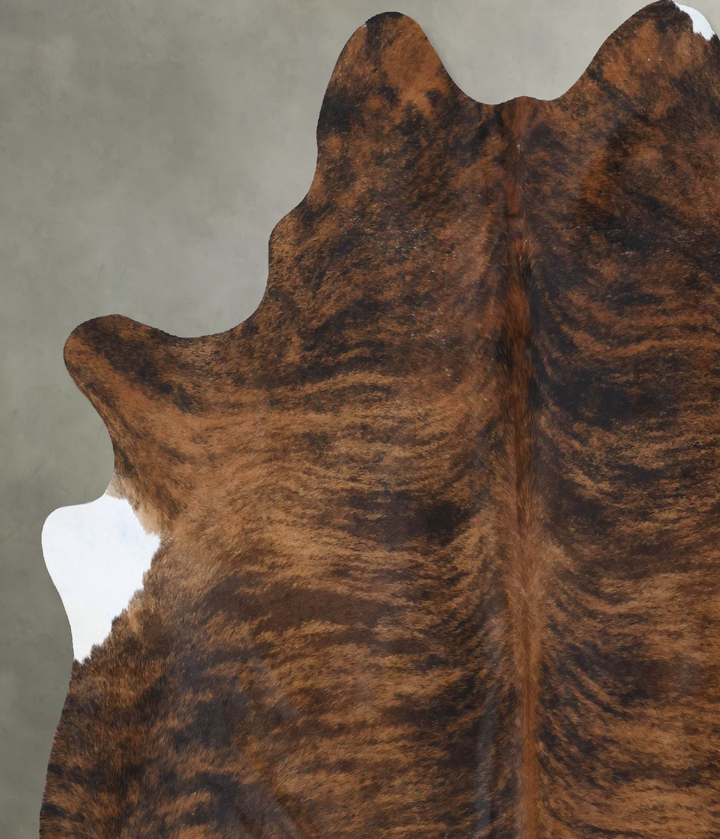 Dark Brindle XX-Large Brazilian Cowhide Rug 8'2"H x 6'10"W #B18434 by Hudson Hides