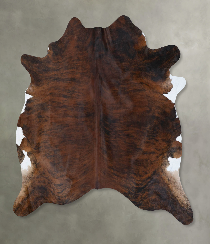 Dark Brindle XX-Large Brazilian Cowhide Rug 7'6"H x 6'10"W #B18451 by Hudson Hides