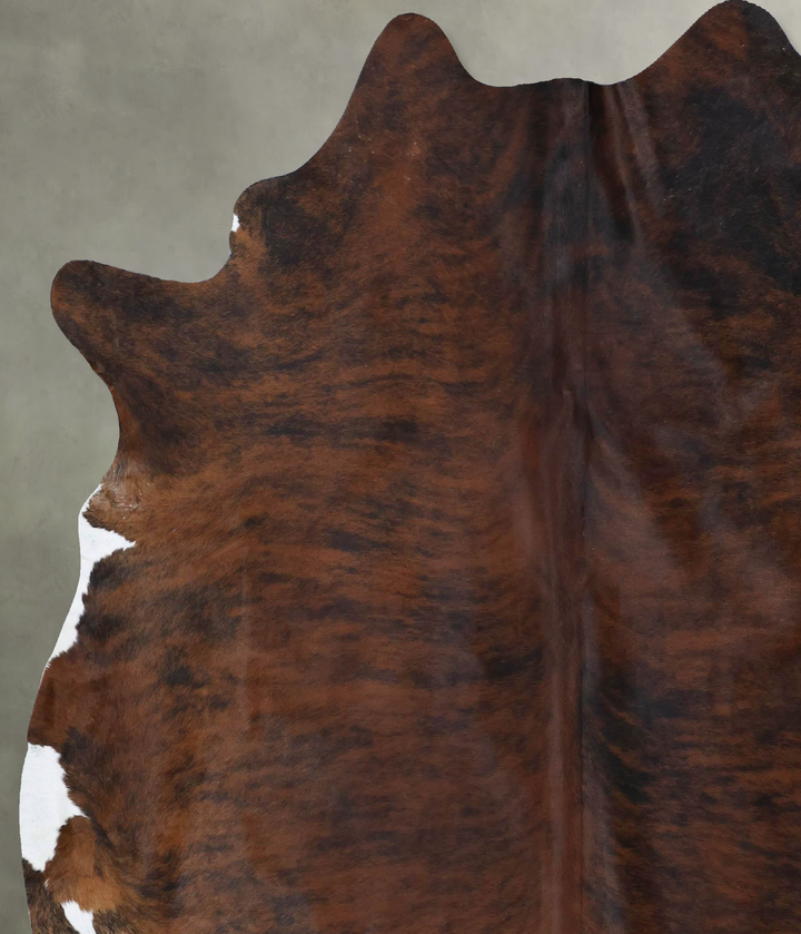 Dark Brindle XX-Large Brazilian Cowhide Rug 7'6"H x 6'10"W #B18451 by Hudson Hides