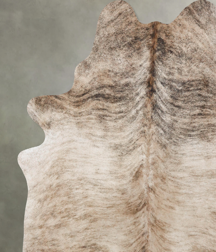 Light Brindle XX-Large Brazilian Cowhide Rug 8'4"H x 6'10"W #B18455 by Hudson Hides