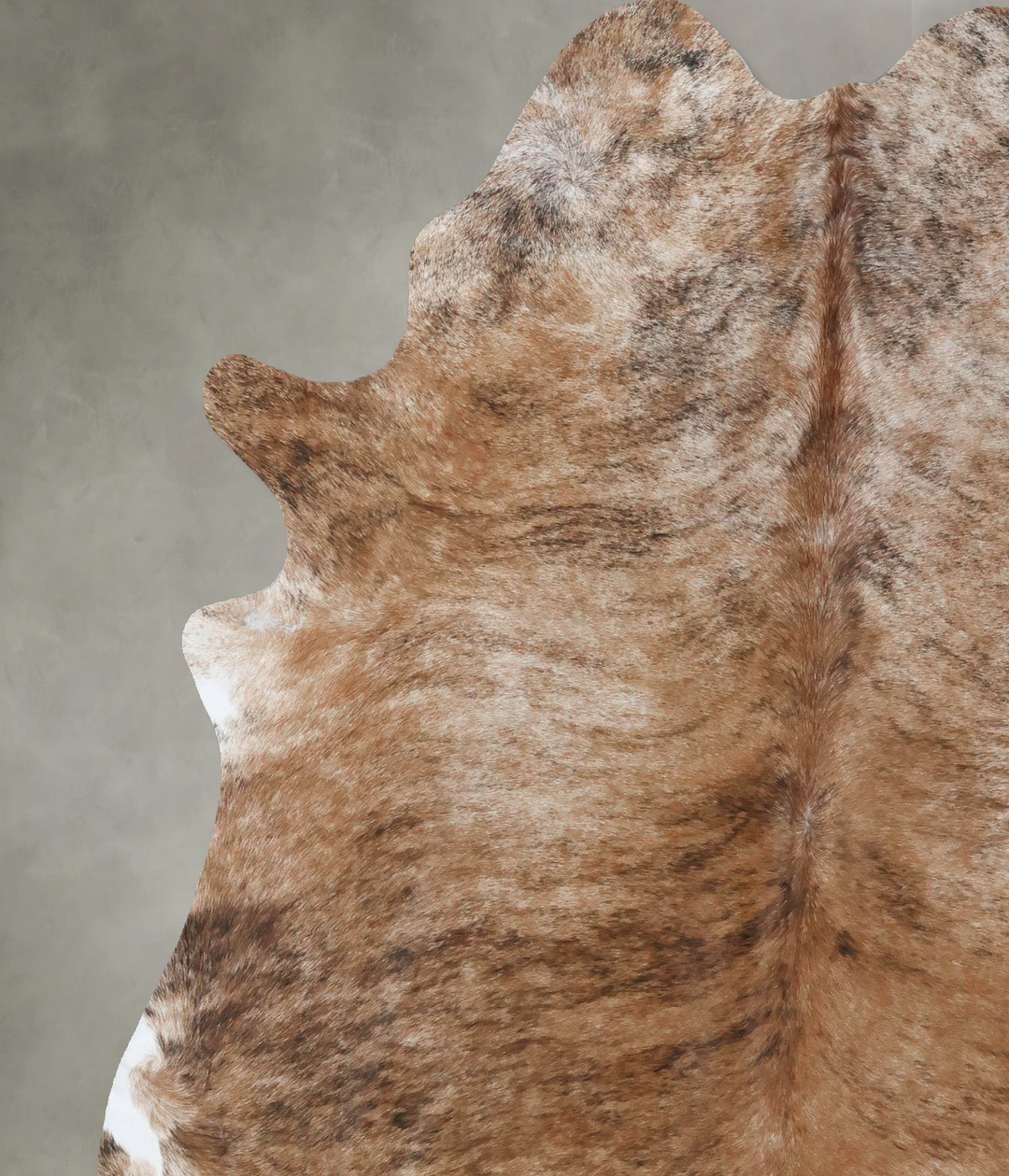 Medium Brindle X-Large Brazilian Cowhide Rug 7'2"H x 5'10"W #B18462 by