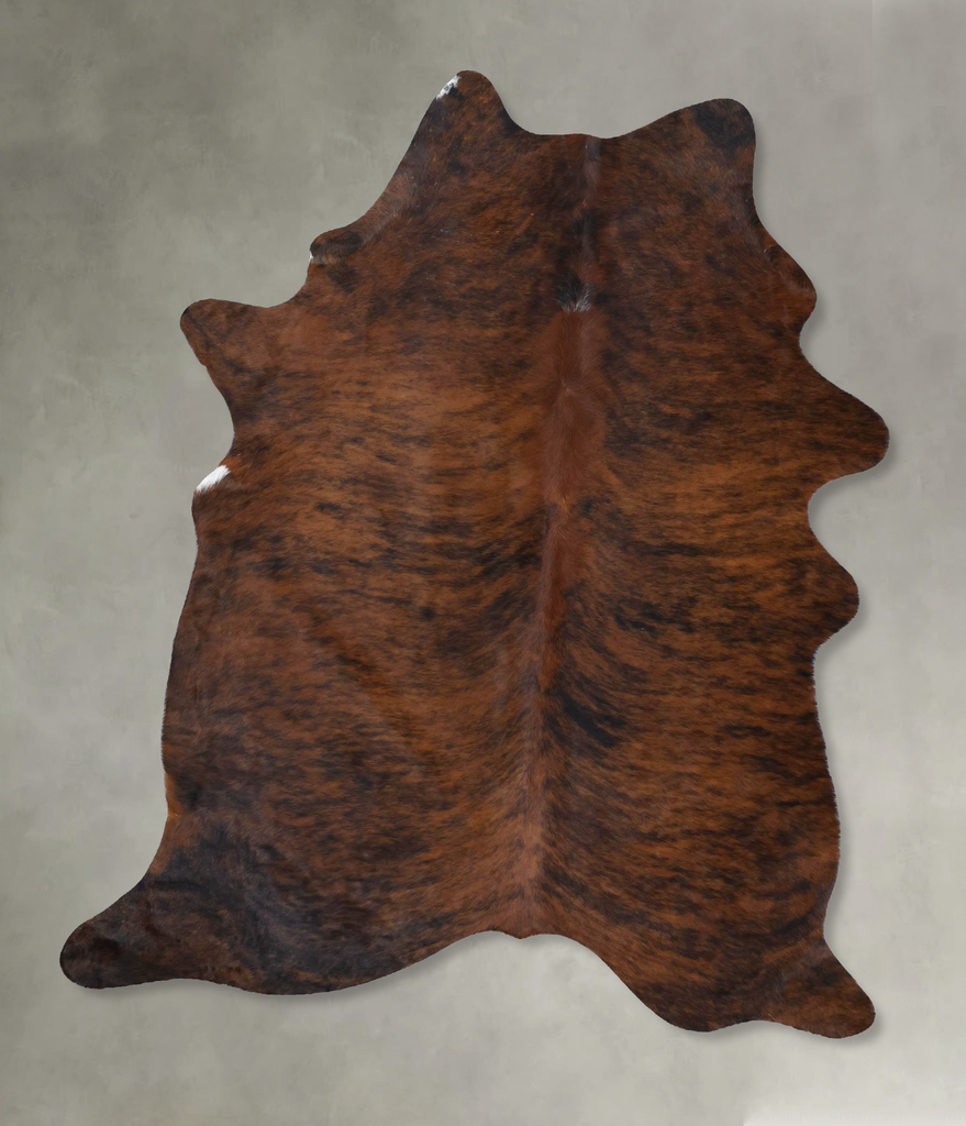 Dark Brindle X-Large Brazilian Cowhide Rug 7'6"H x 5'7"W #B18463 by Hudson Hides