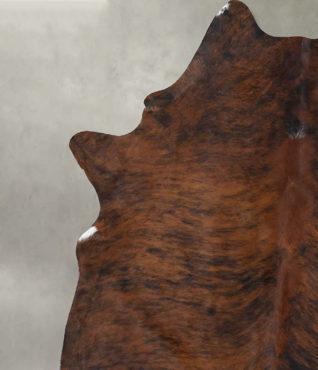 Dark Brindle X-Large Brazilian Cowhide Rug 7'6"H x 5'7"W #B18463 by Hu