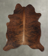 Dark Brindle Large Brazilian Cowhide Rug 5'10"H x 5'6"W #B18465 by Hudson Hides