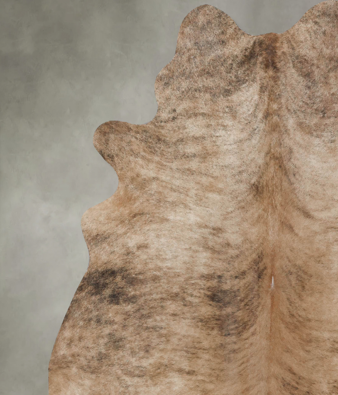 Medium Brindle X-Large Brazilian Cowhide Rug 7'7"H x 6'3"W #B18469 by 