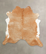 Beige XX-Large Brazilian Cowhide Rug 7'7"H x 7'4"W #B1849 by Hudson Hides