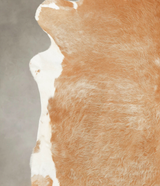 Beige XX-Large Brazilian Cowhide Rug 7'7"H x 7'4"W #B1849 by Hudson Hides