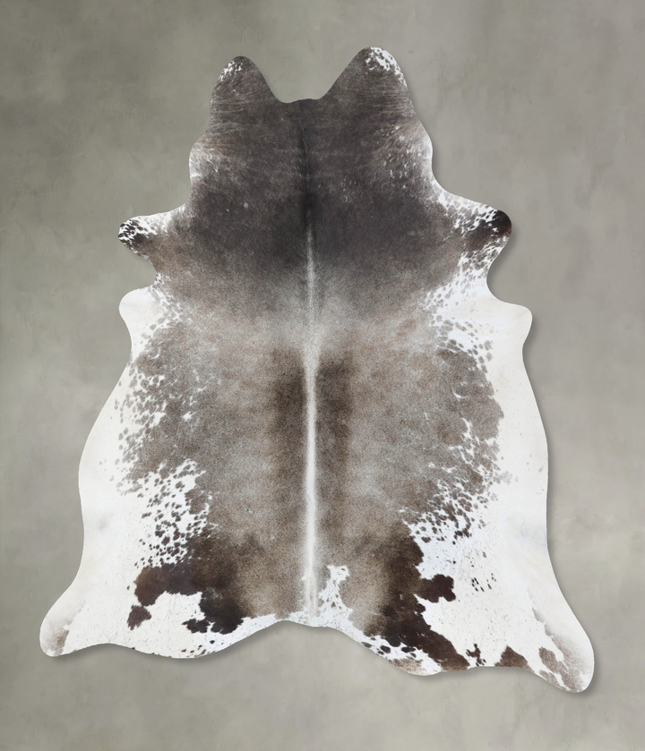Medium Grey X-Large Brazilian Cowhide Rug 7'2"H x 6'6"W #B18506 by Hudson Hides
