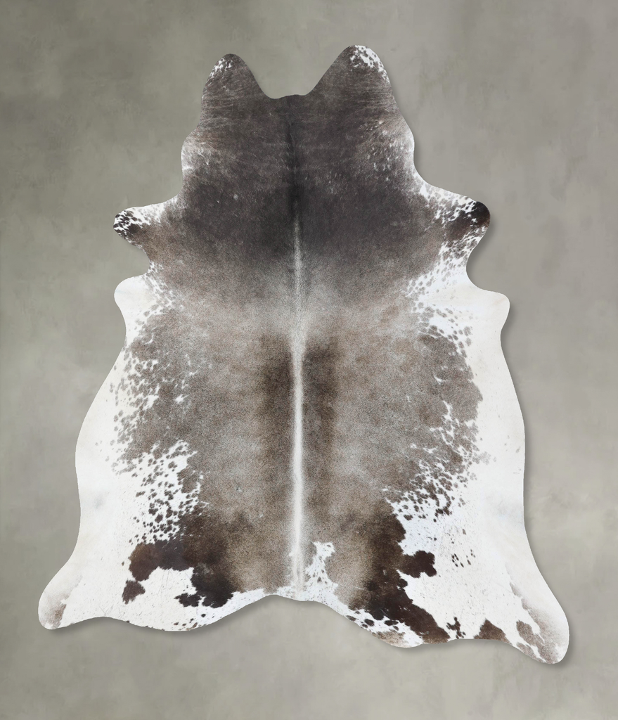 Medium Grey X-Large Brazilian Cowhide Rug 7'2"H x 6'6"W #B18506 by Hudson Hides