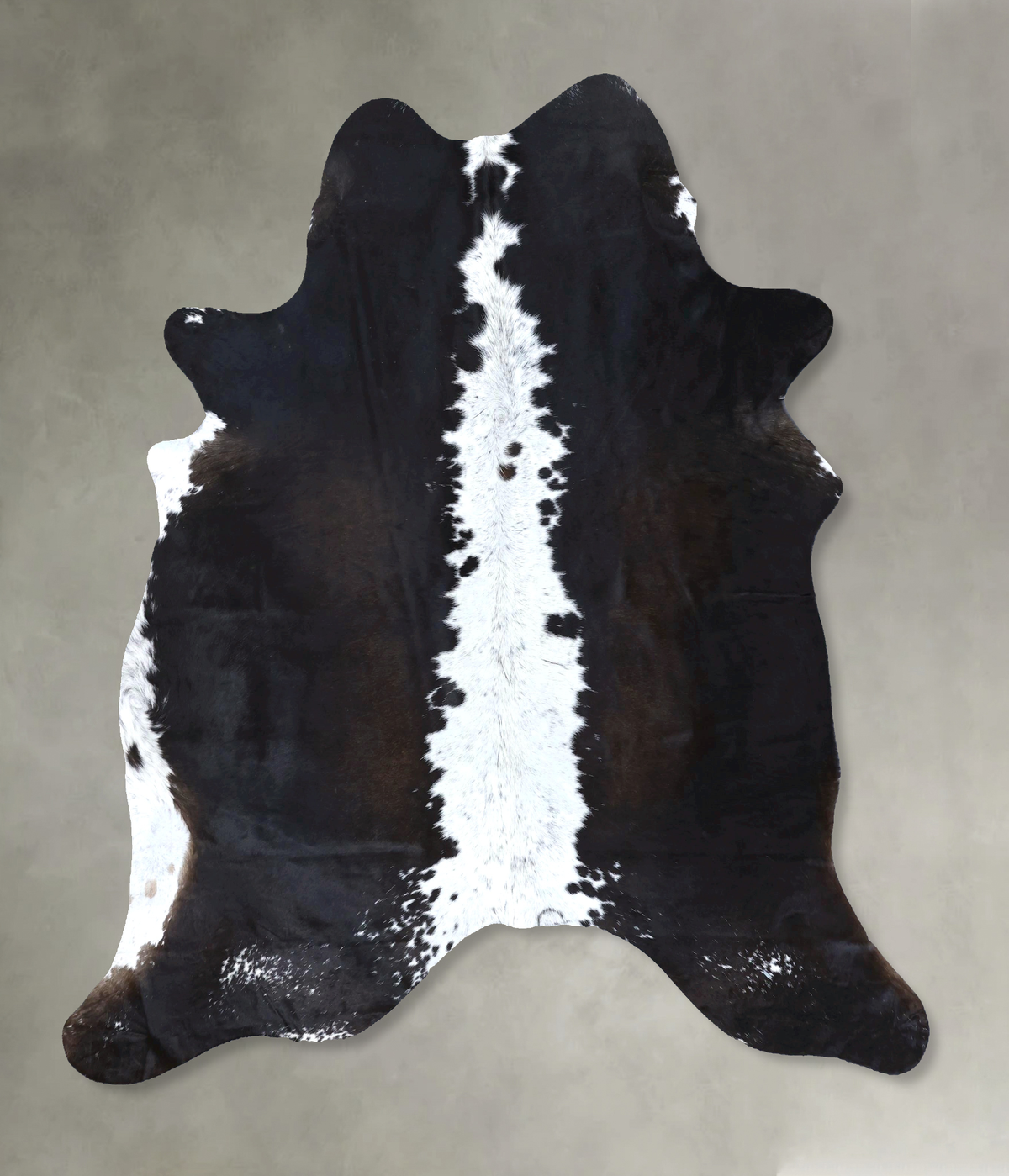 Chocolate and White Cowhide Rug #B18514