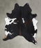 Chocolate and White X-Large Brazilian Cowhide Rug 7'6