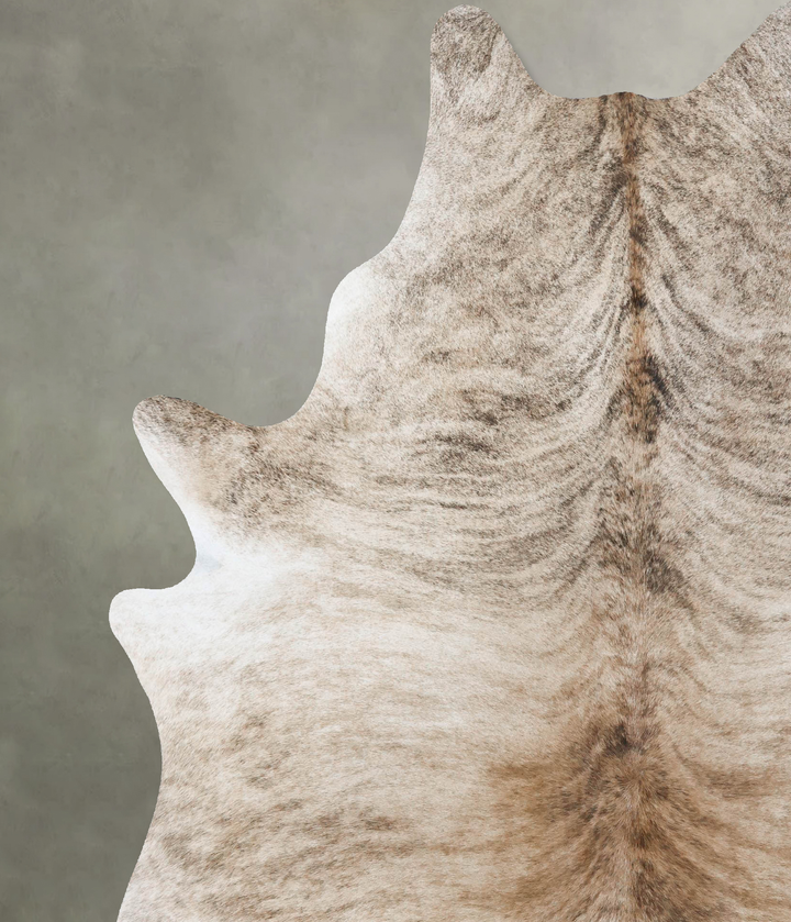 Light Brindle XX-Large Brazilian Cowhide Rug 8'4"H x 6'6"W #B18533 by Hudson Hides