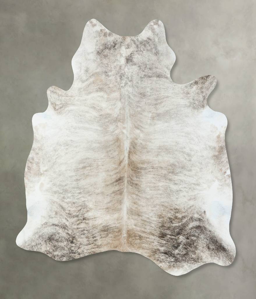 Light Brindle X-Large Brazilian Cowhide Rug 7'3"H x 5'10"W #B18543 by Hudson Hides