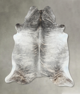 Grey Brindle X-Large Brazilian Cowhide Rug 6'7"H x 6'2"W #B18544 by Hudson Hides