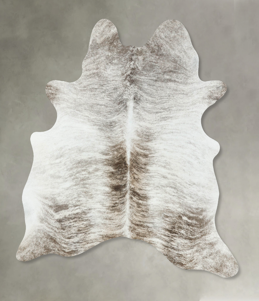 Light Brindle Large Brazilian Cowhide Rug 7'0"H x 5'7"W #B18551 by Hudson Hides