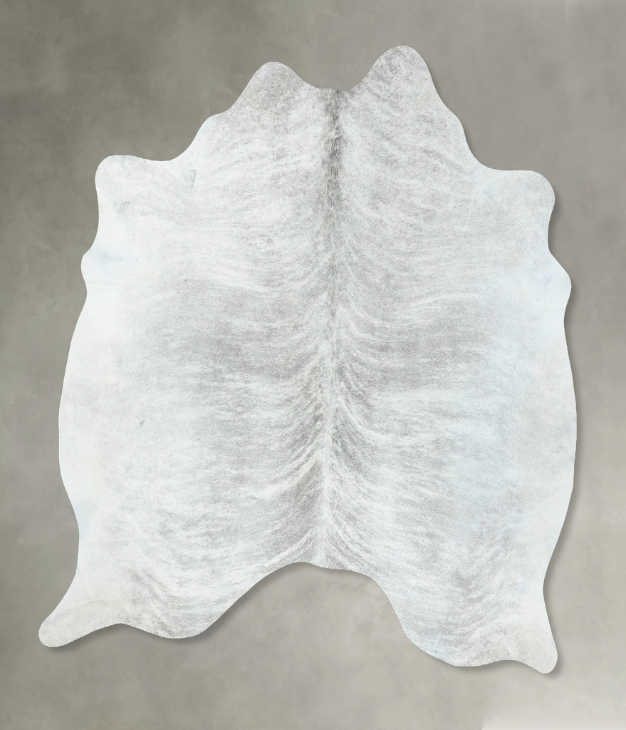 Grey Brindle X-Large Brazilian Cowhide Rug 6'8"H x 6'2"W #B18552 by Hudson Hides