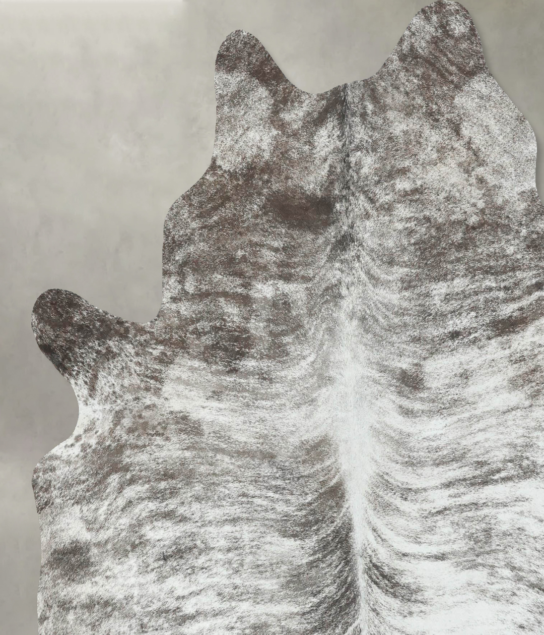 Grey Brindle X-Large Brazilian Cowhide Rug 6'11"H x 5'11"W #B18553 by 