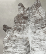 Grey Brindle X-Large Brazilian Cowhide Rug 6'11"H x 5'11"W #B18553 by Hudson Hides