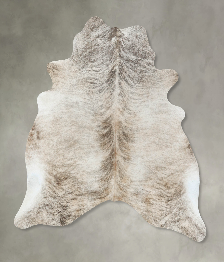 Light Brindle X-Large Brazilian Cowhide Rug 7'2"H x 6'4"W #B18556 by Hudson Hides