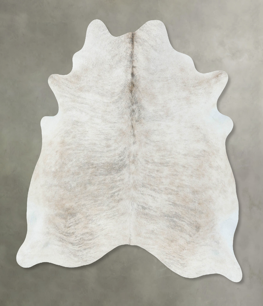 Light Brindle Large Brazilian Cowhide Rug 6'7"H x 5'9"W #B18557 by Hudson Hides