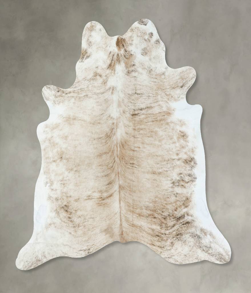 Light Brindle X-Large Brazilian Cowhide Rug 6'10"H x 7'0"W #B18560 by Hudson Hides