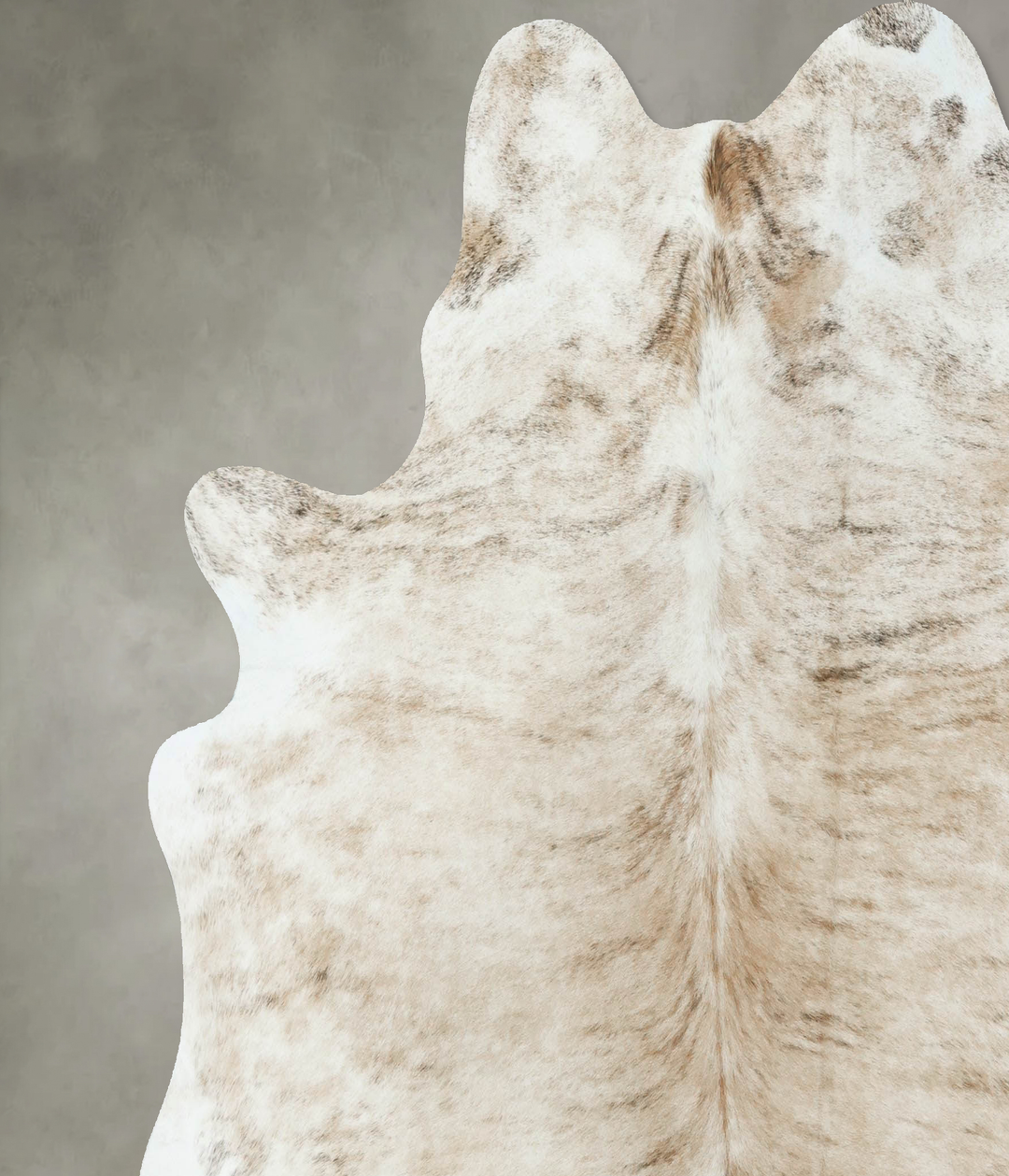 Light Brindle X-Large Brazilian Cowhide Rug 6'10"H x 7'0"W #B18560 by 
