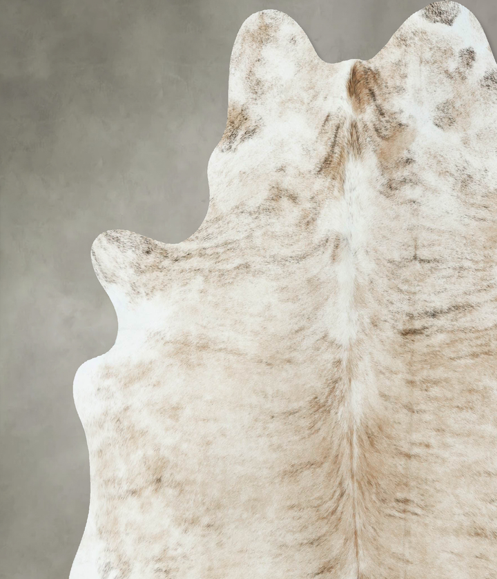 Light Brindle X-Large Brazilian Cowhide Rug 6'10"H x 7'0"W #B18560 by Hudson Hides