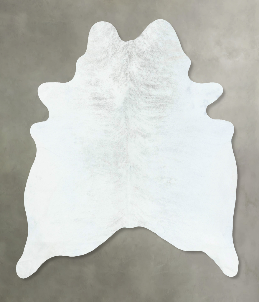 Grey Brindle Large Brazilian Cowhide Rug 6'7"H x 5'8"W #B18562 by Hudson Hides