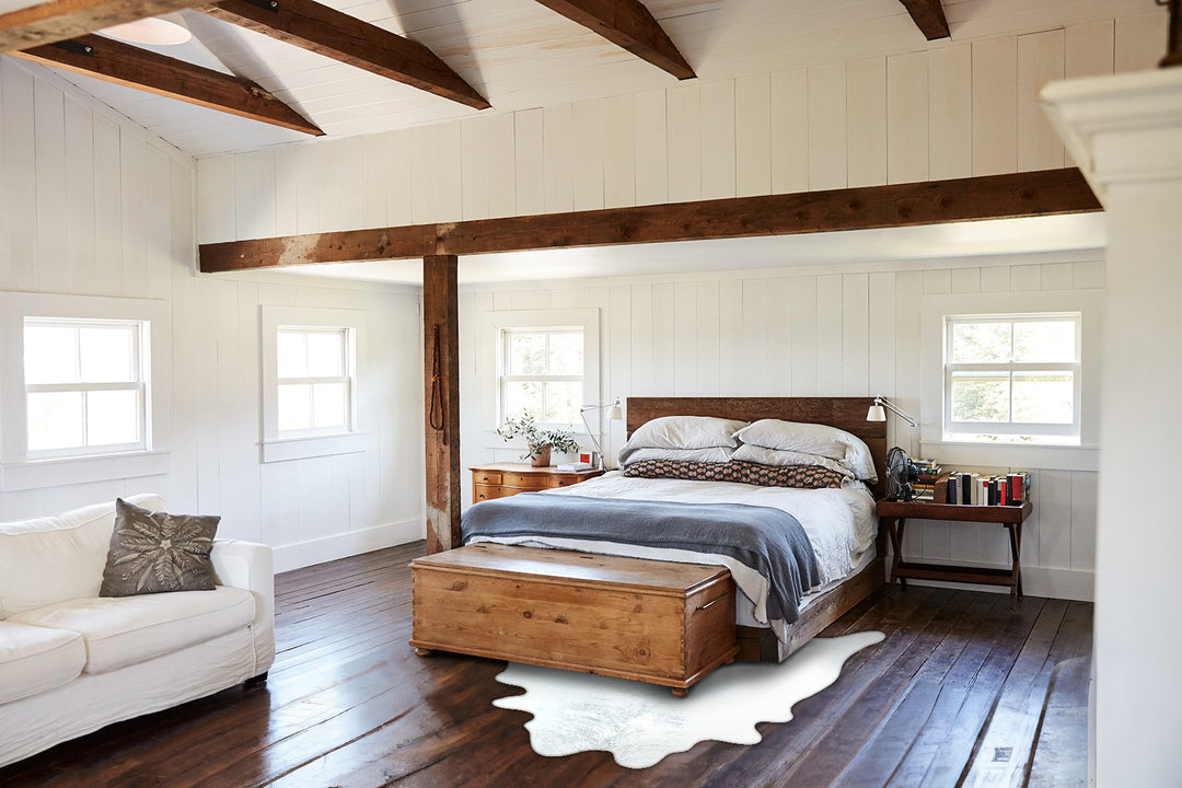 Grey Brindle Large Brazilian Cowhide Rug 6'7"H x 5'8"W #B18562 by Huds