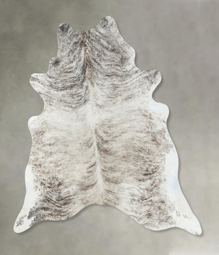 Light Brindle X-Large Brazilian Cowhide Rug 7'3"H x 6'5"W #B18563 by Hudson Hides