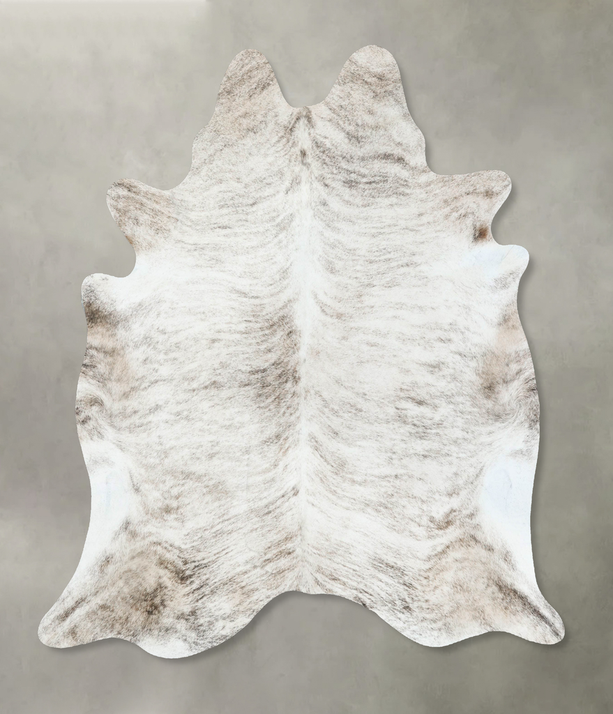 Light Brindle X-Large Brazilian Cowhide Rug 6'8"H x 6'0"W #B18565 by Hudson Hides