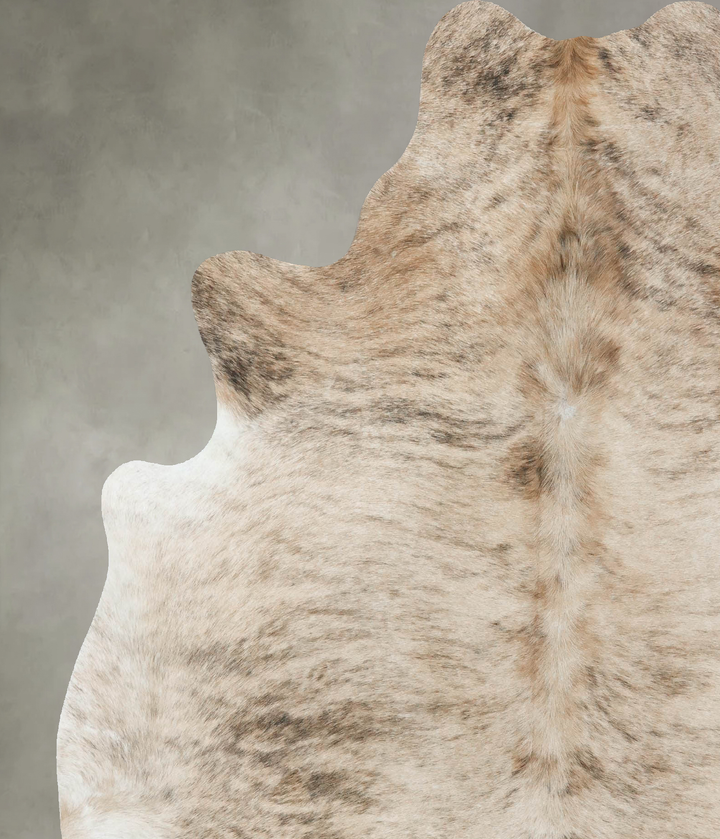 Light Brindle X-Large Brazilian Cowhide Rug 7'0"H x 6'2"W #B18574 by Hudson Hides