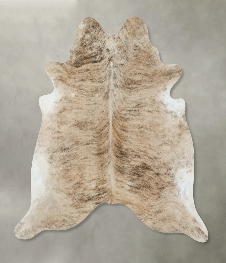 Light Brindle X-Large Brazilian Cowhide Rug 6'8"H x 6'3"W #B18575 by Hudson Hides