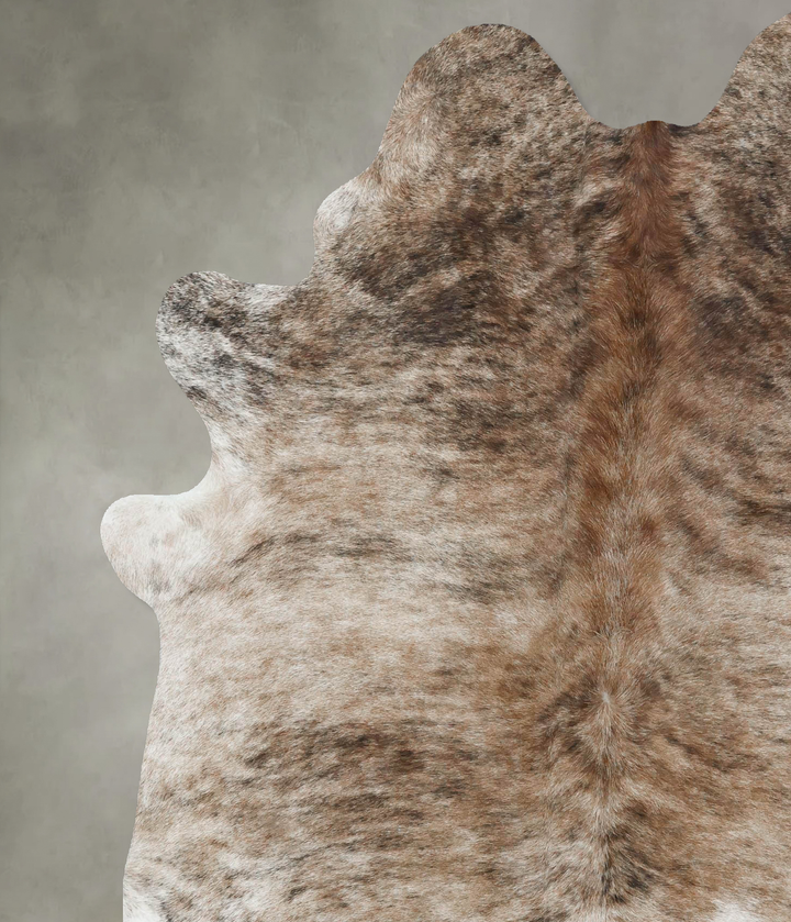 Light Brindle X-Large Brazilian Cowhide Rug 7'3"H x 5'9"W #B18576 by Hudson Hides