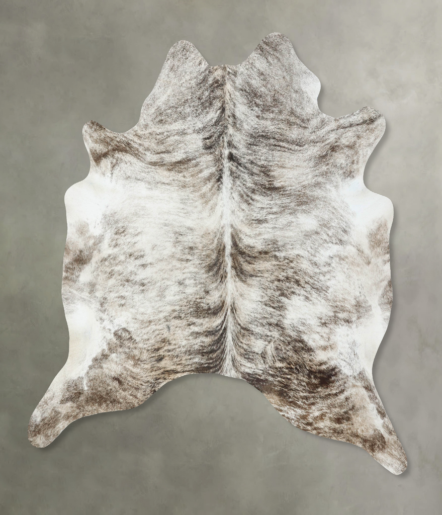 Light Brindle X-Large Brazilian Cowhide Rug 7'2"H x 6'8"W #B18580 by Hudson Hides