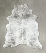 Grey Brindle X-Large Brazilian Cowhide Rug 7'4"H x 5'11"W #B18581 by Hudson Hides