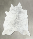 Grey Brindle X-Large Brazilian Cowhide Rug 7'2"H x 6'7"W #B18582 by Hudson Hides