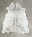 Grey Brindle X-Large Brazilian Cowhide Rug 6'7"H x 6'2"W #B18583 by Hudson Hides
