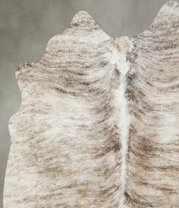 Light Brindle Large Brazilian Cowhide Rug 6'2"H x 5'5"W #B18584 by Hudson Hides