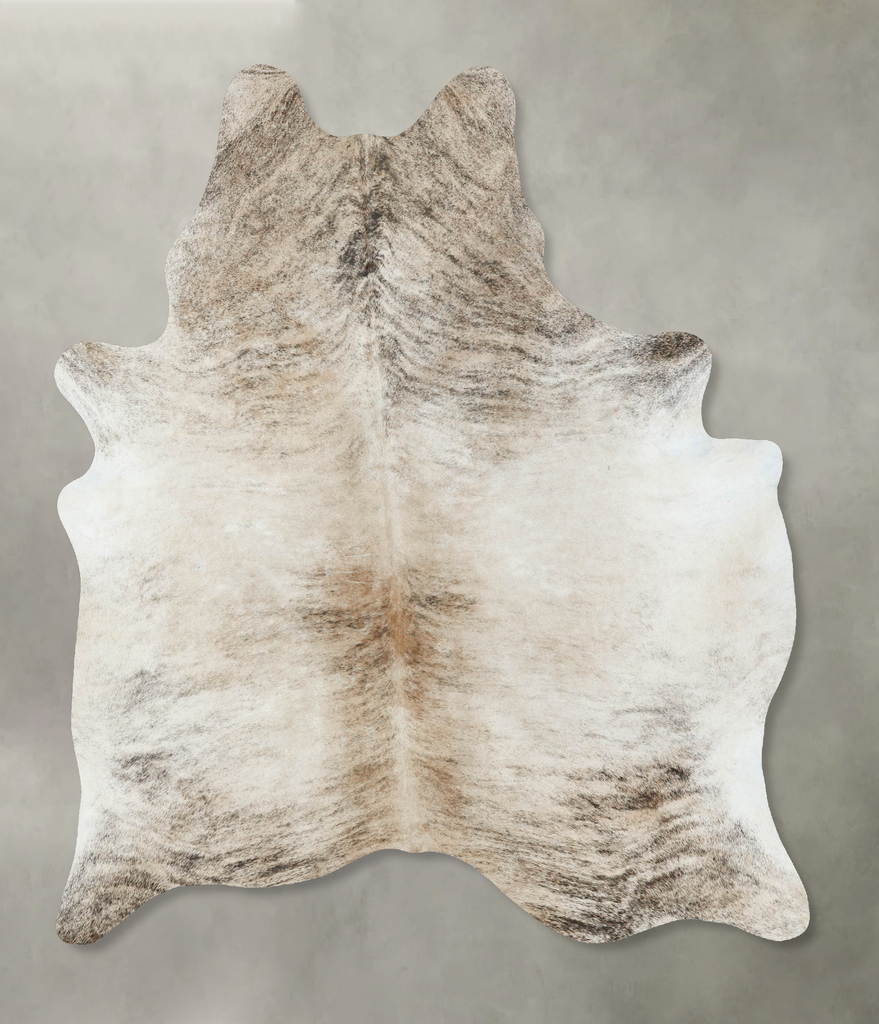 Light Brindle X-Large Brazilian Cowhide Rug 7'4"H x 5'9"W #B18591 by Hudson Hides